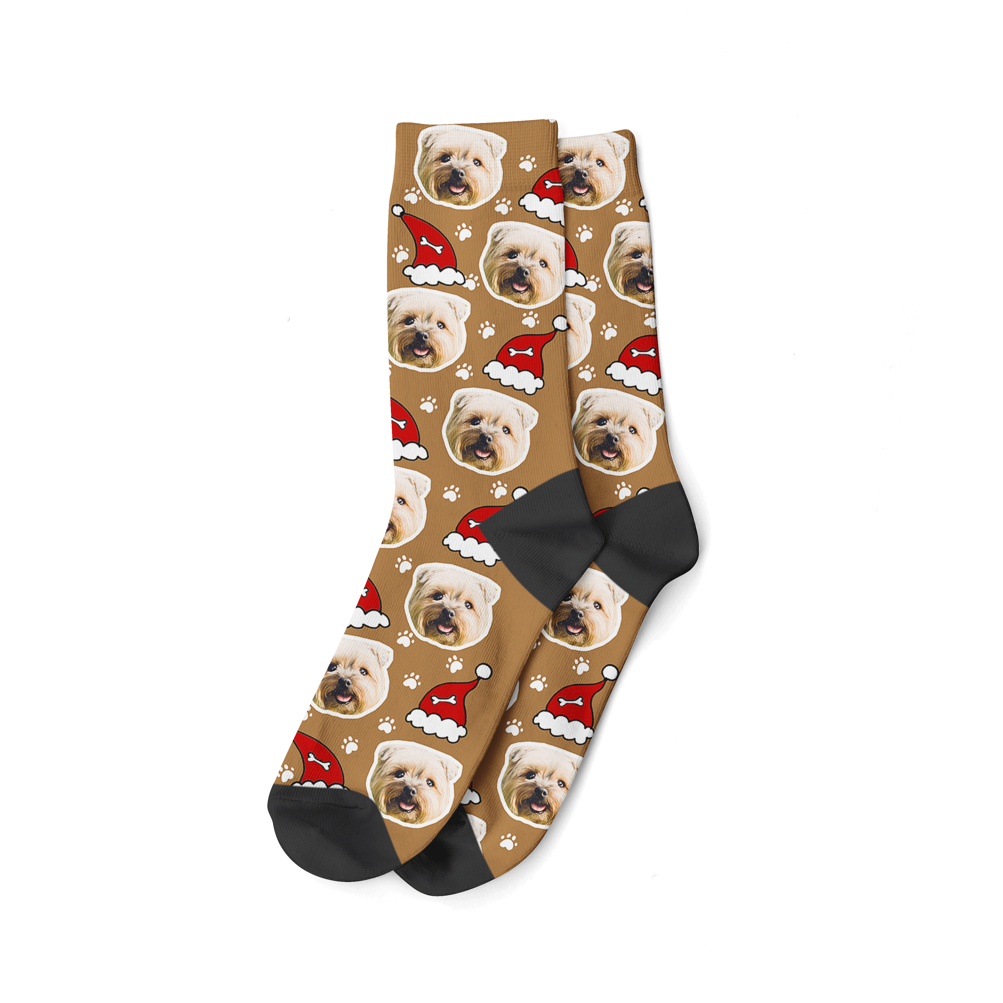 Customised Santa Dog Christmas Socks
