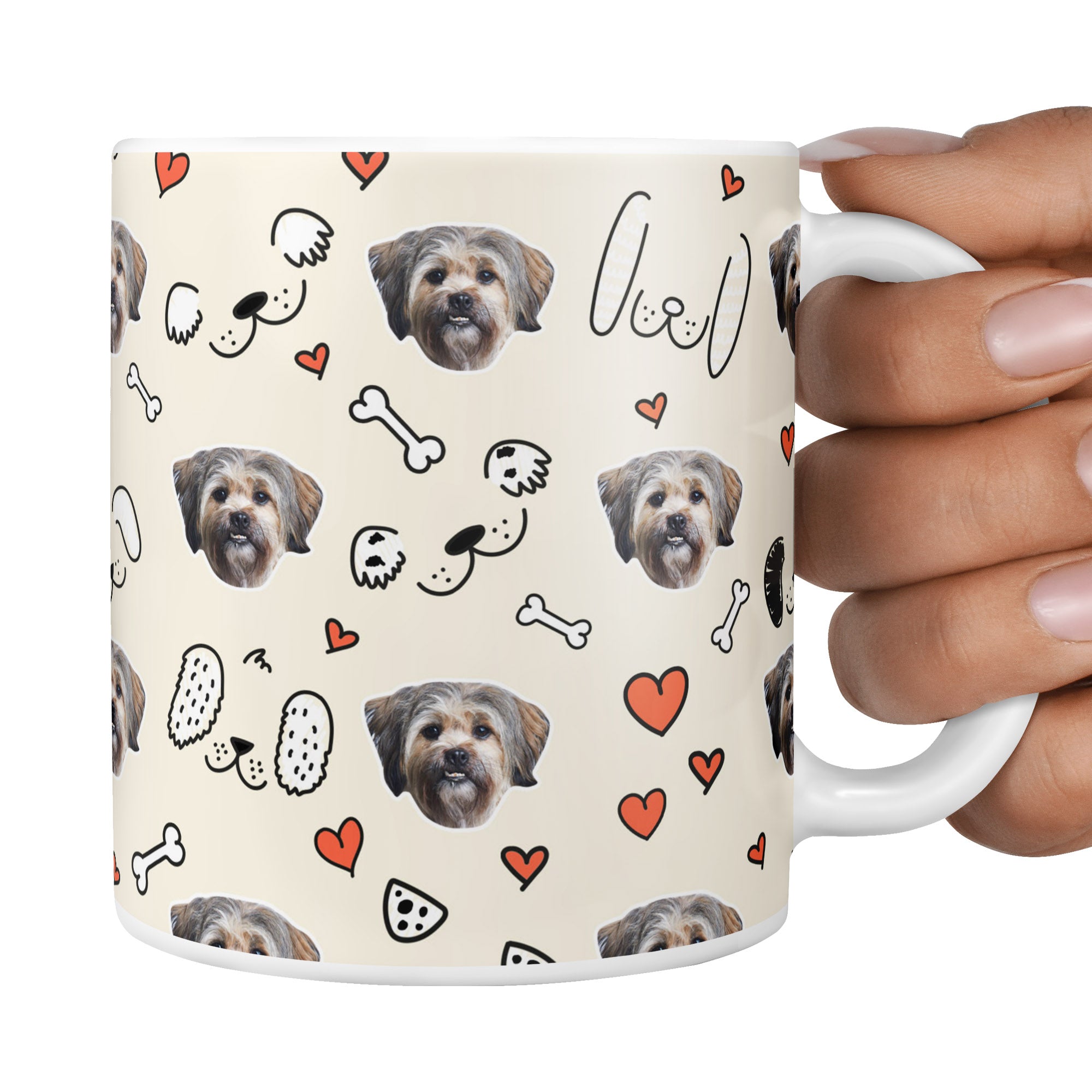Cream Seamus Sponsors Doodle Mug