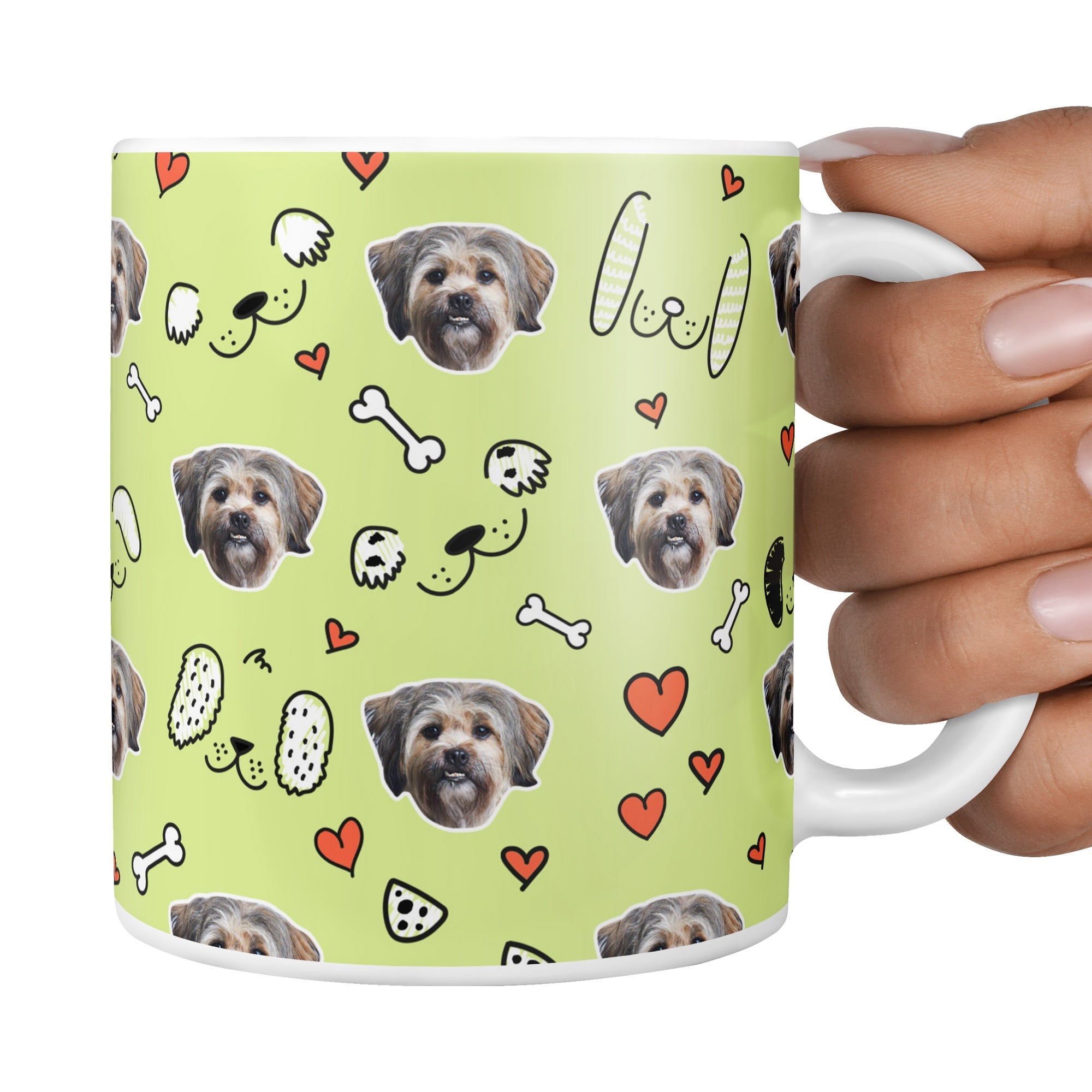 Green Seamus Sponsors Doodle Mug