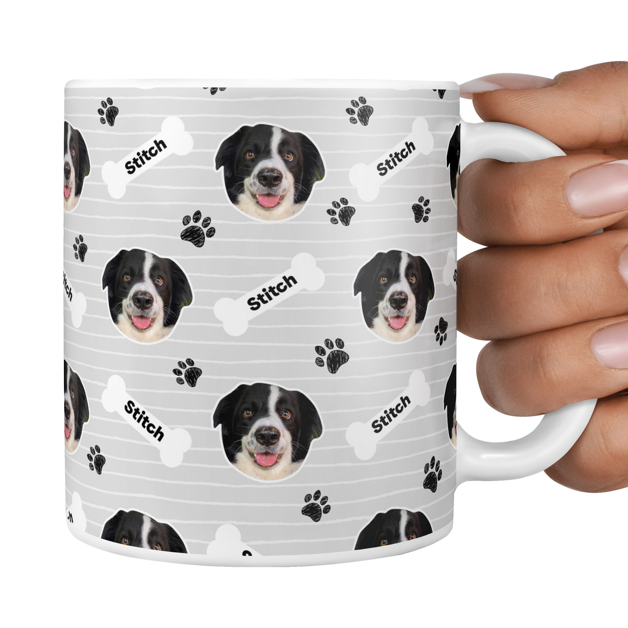 Grey Stitch Sponsors Name Mug
