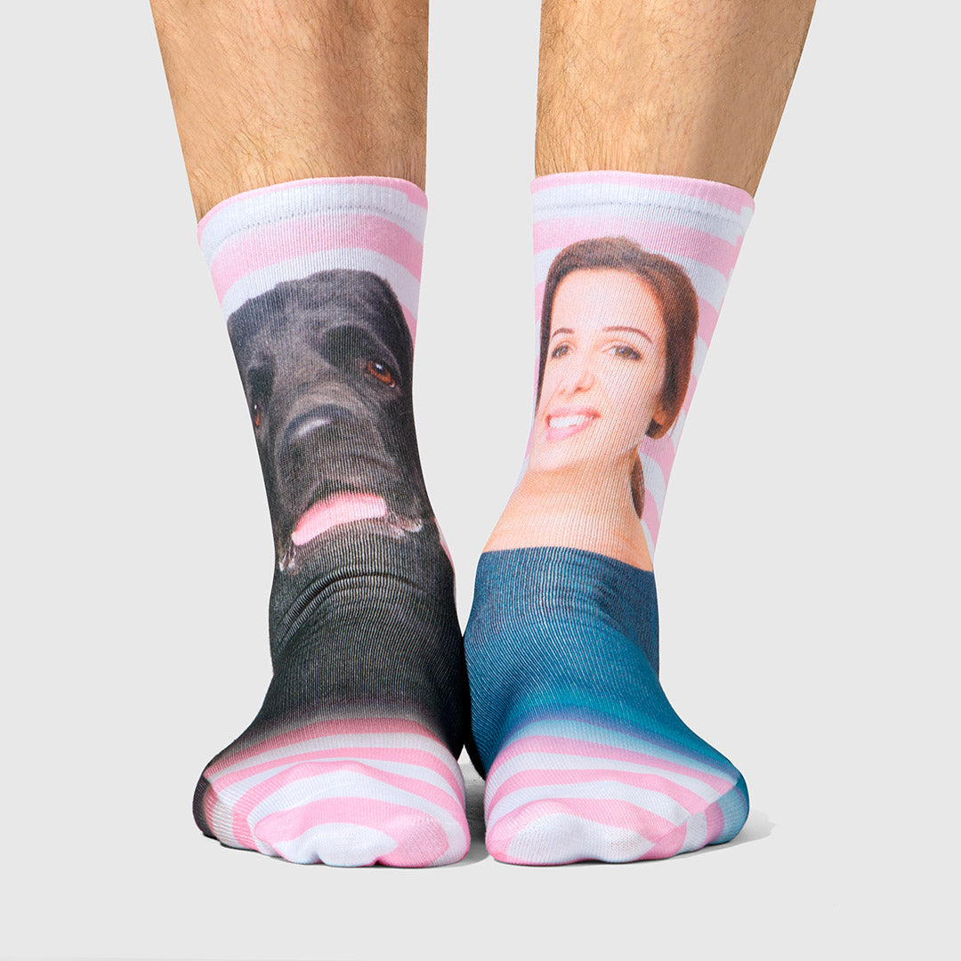 Personalised Dog & Owner Photo Socks