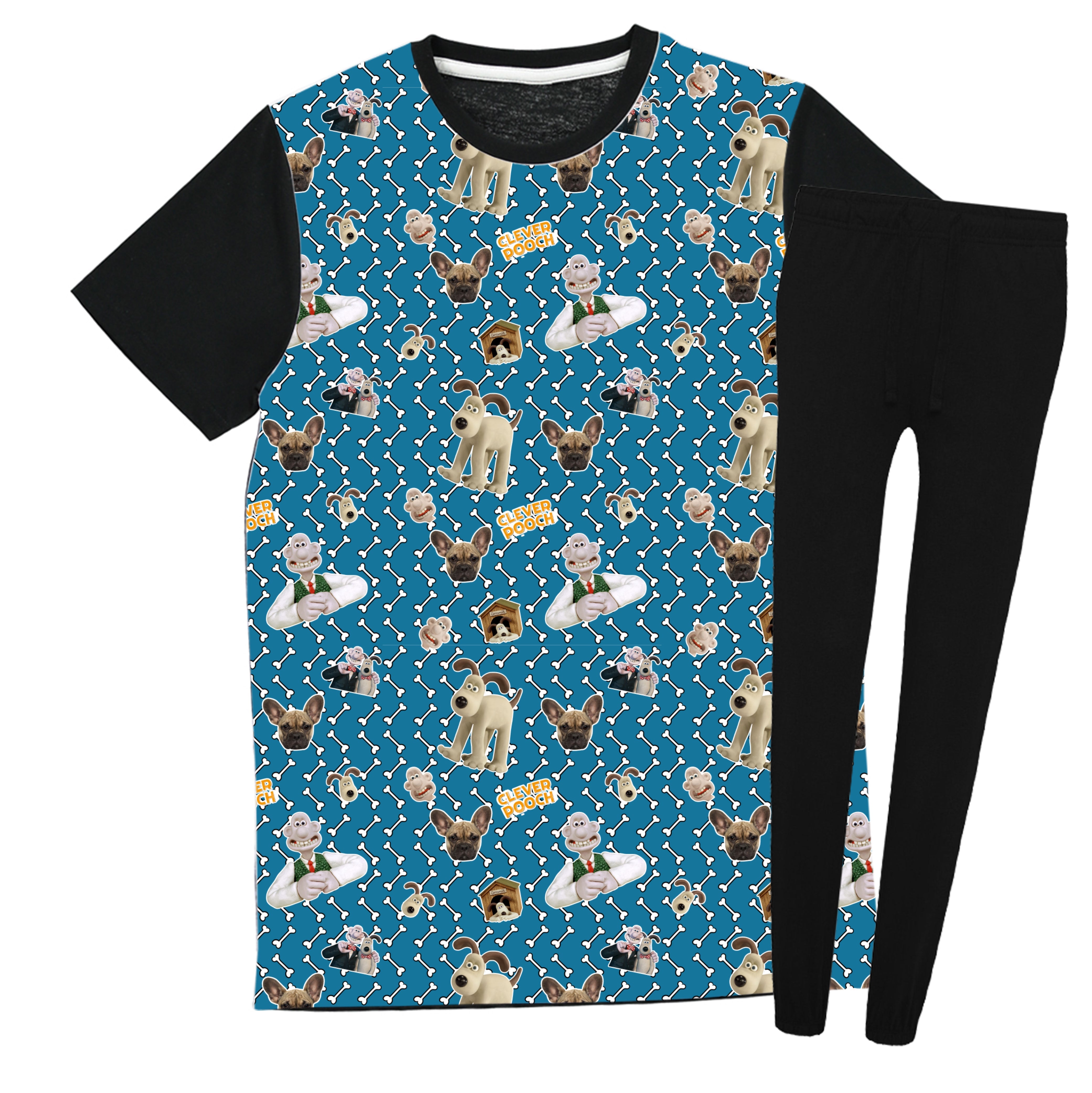 Wallace & Gromit Dog Face Pyjamas