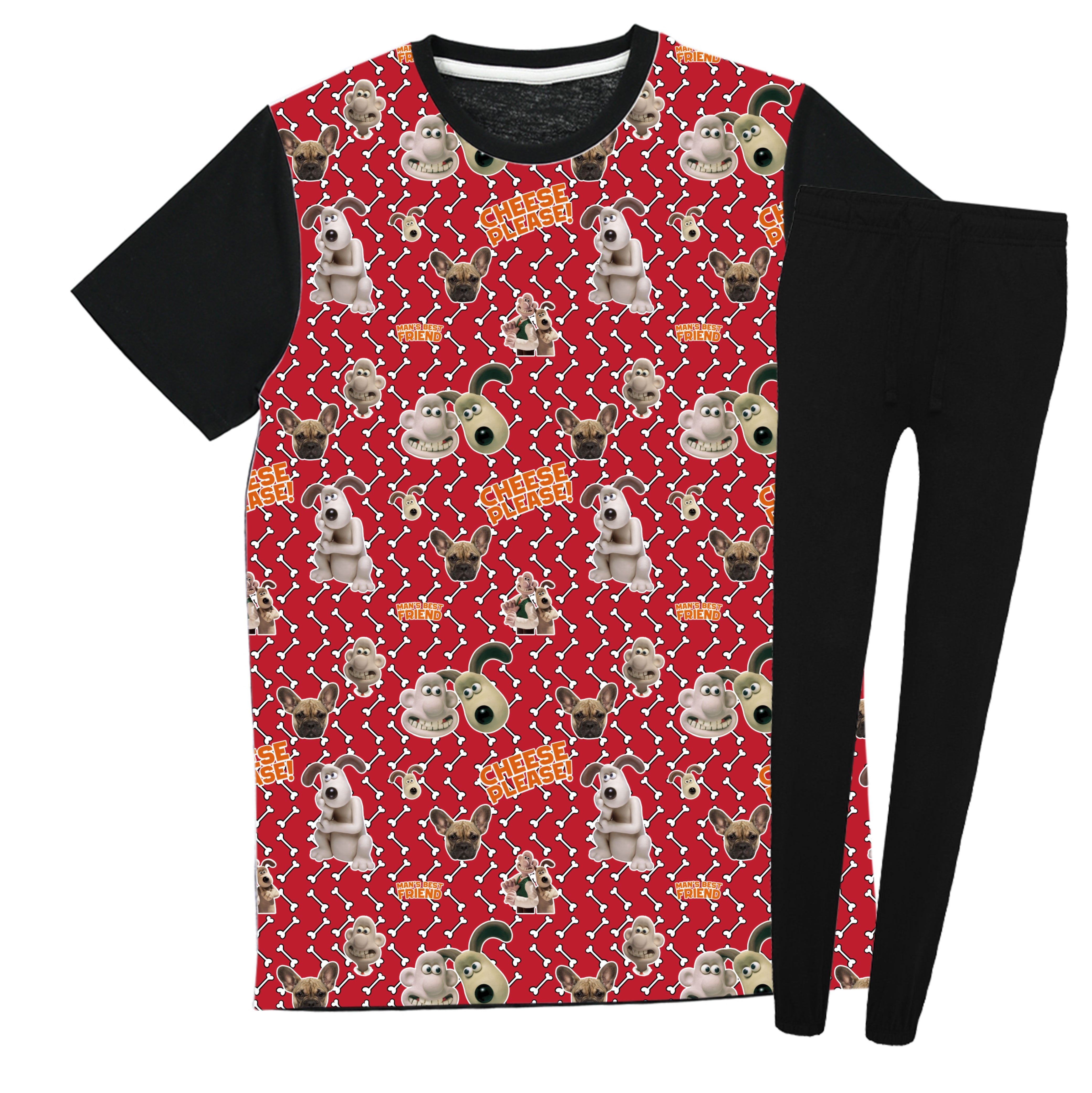 Personalised Wallace & Gromit 'Cheese Please' Pyjamas