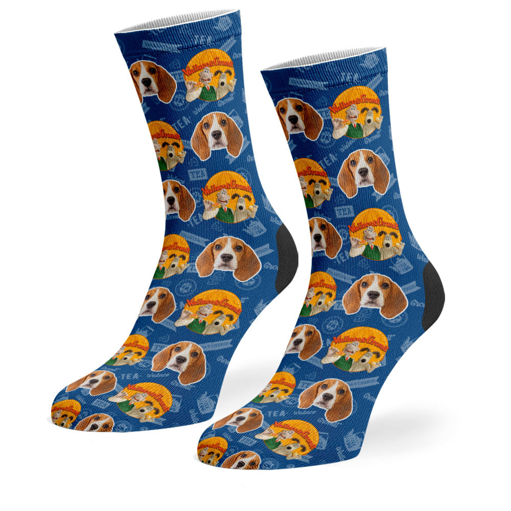 Wallace & Gromit Logo Dog Socks