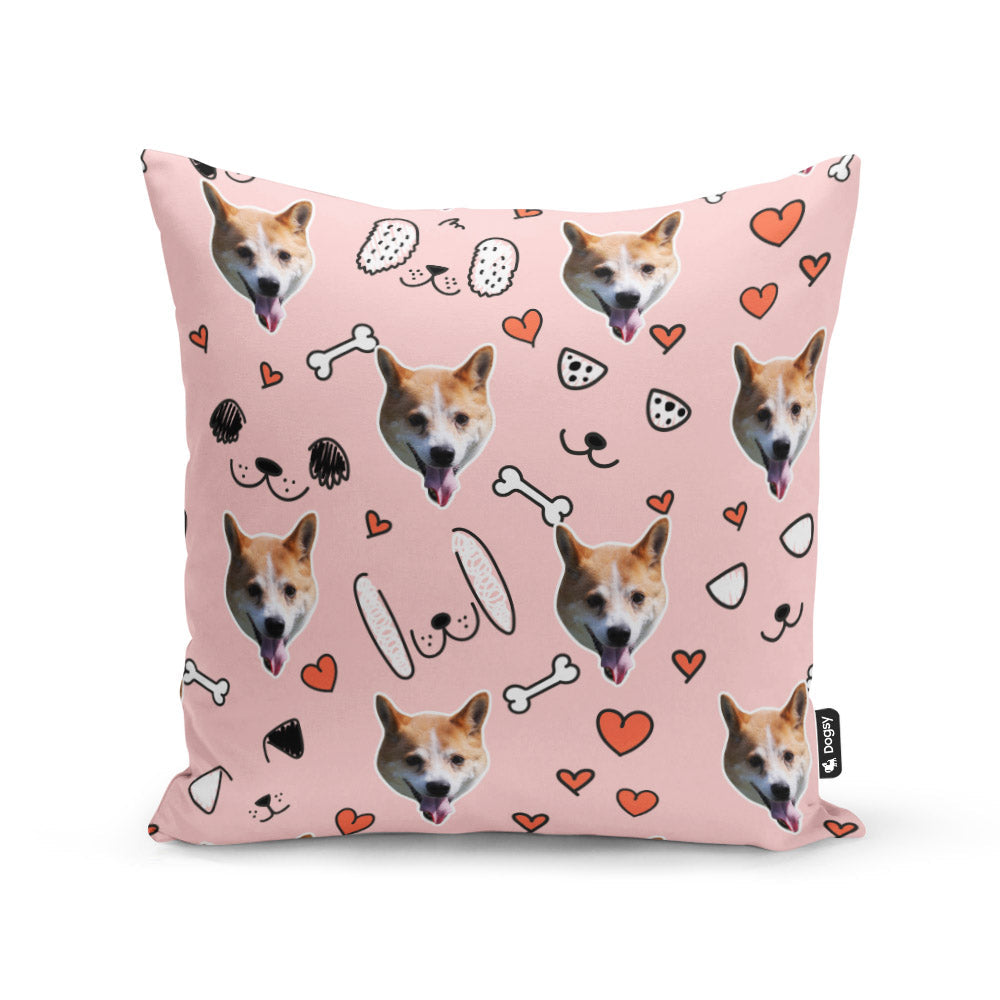 Baby Pink Basil Sponsors Doodle Cushion