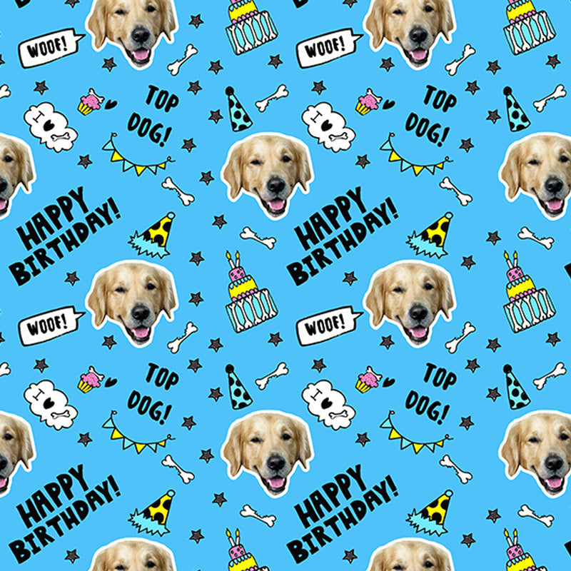 Personalised Dog Photo Wrapping Paper