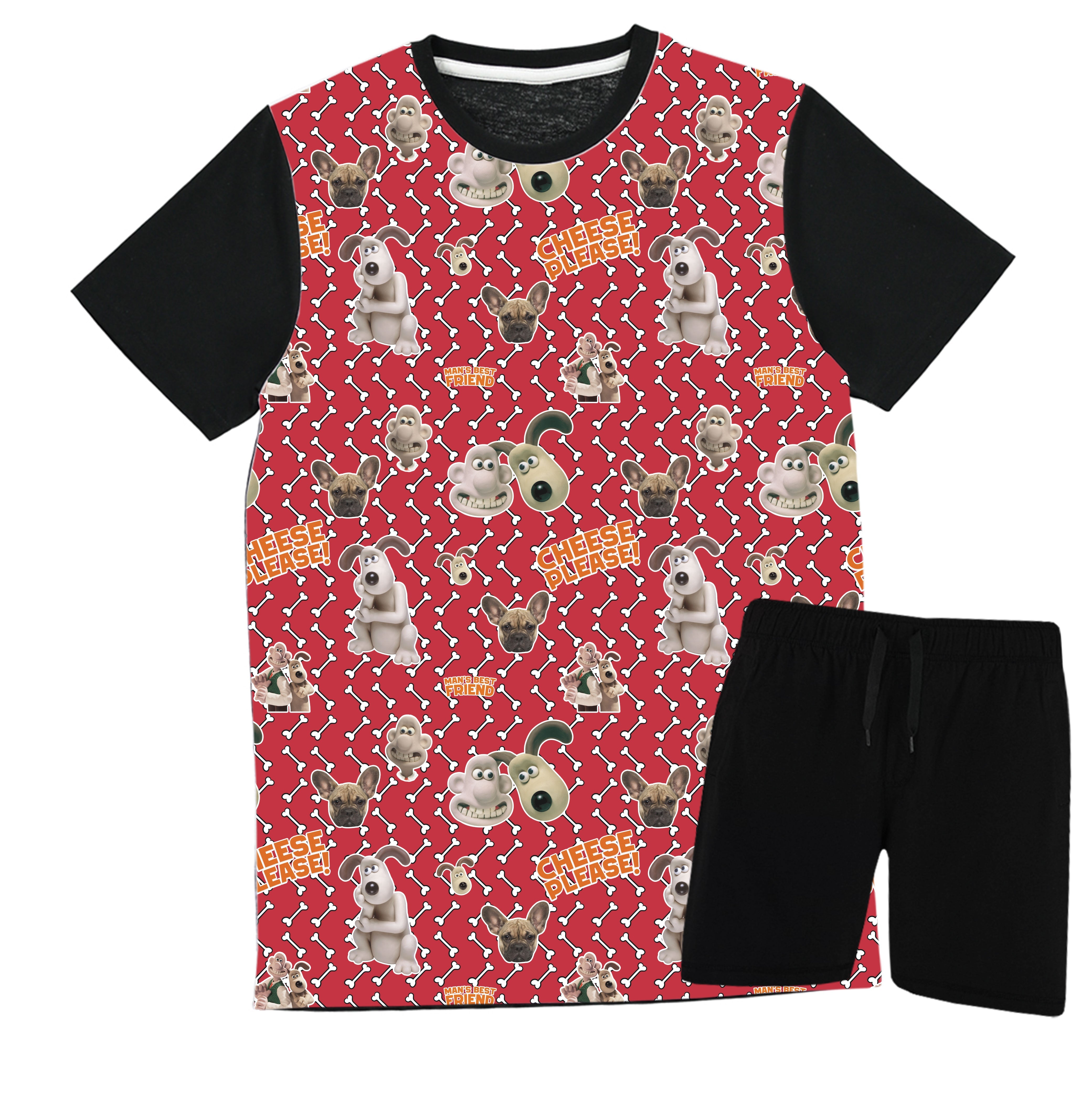 Wallace & Gromit 'Cheese Please' Dog Photo Pyjamas