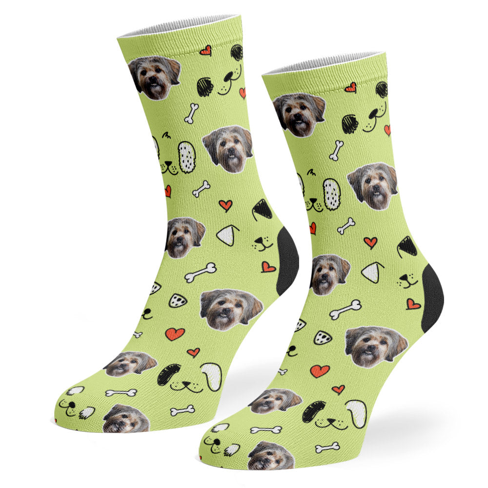 Seamus Sponsors Doodle Green Socks