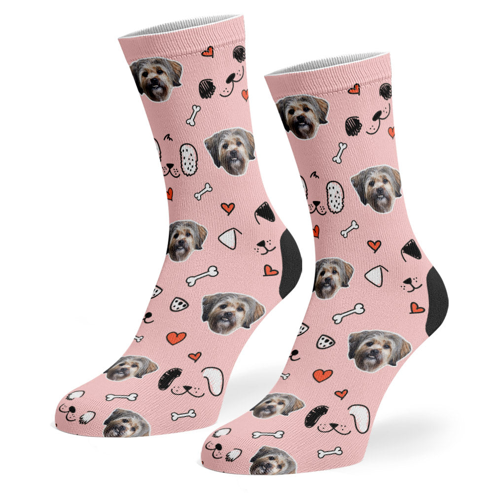 Seamus Sponsors Doodle Pink Socks