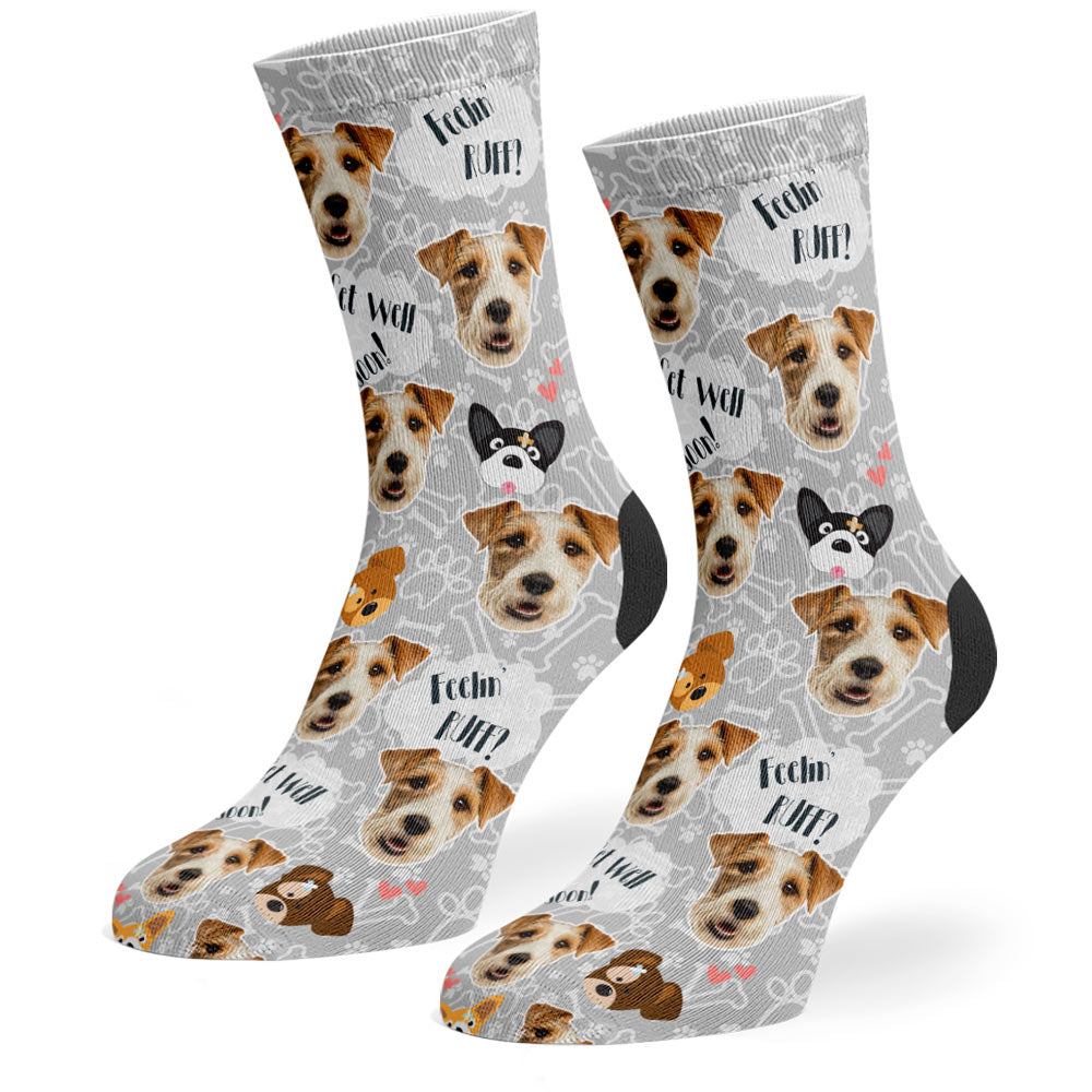 Feelin' Ruff Socks WIth Dog Photo