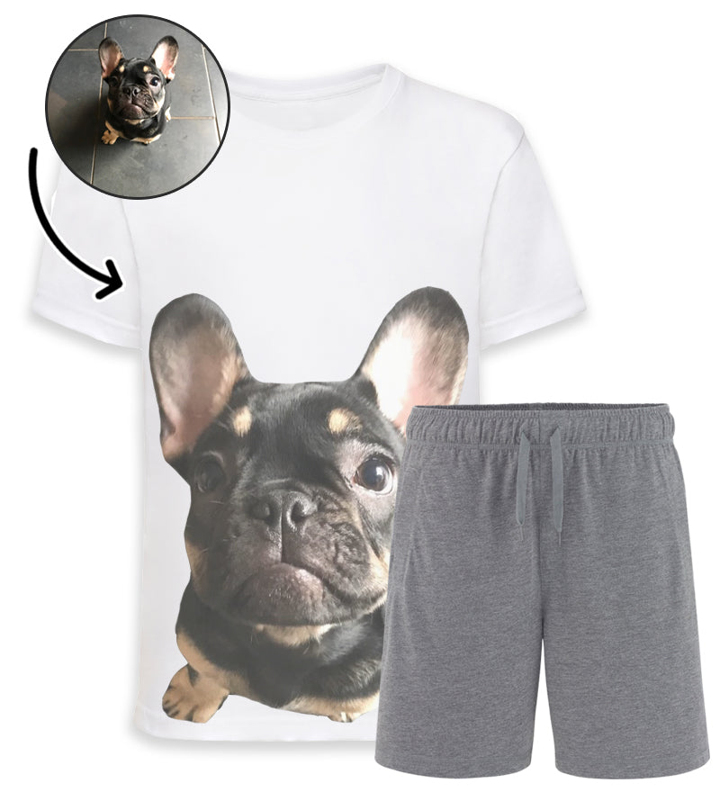 Custom Dog Photo Mens Pyjamas