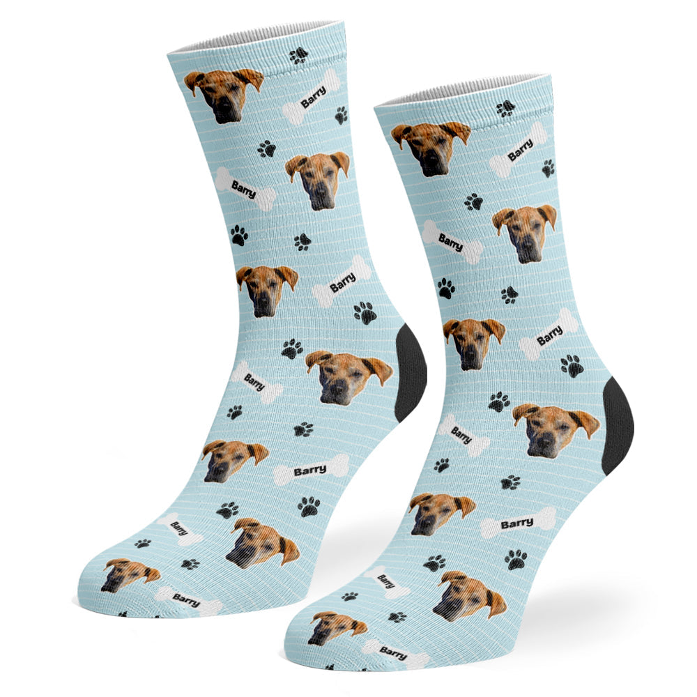 Blue Barry Sponsors Name Socks