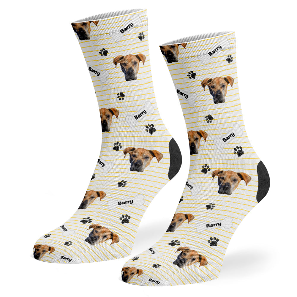 Cream Barry Sponsors Name Socks