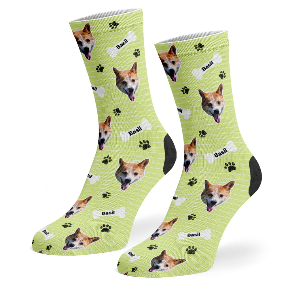 Green Basil Sponsors Name Socks