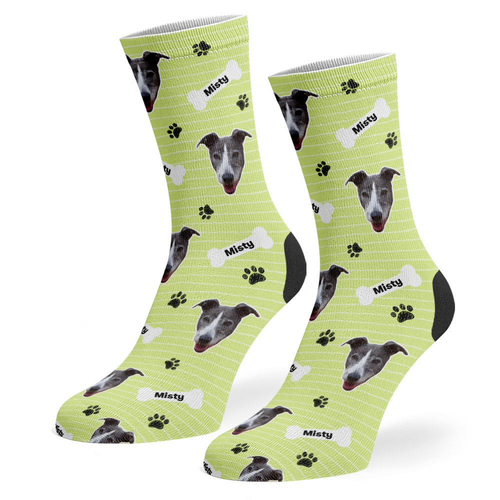 Green Misty Sponsors Name Socks