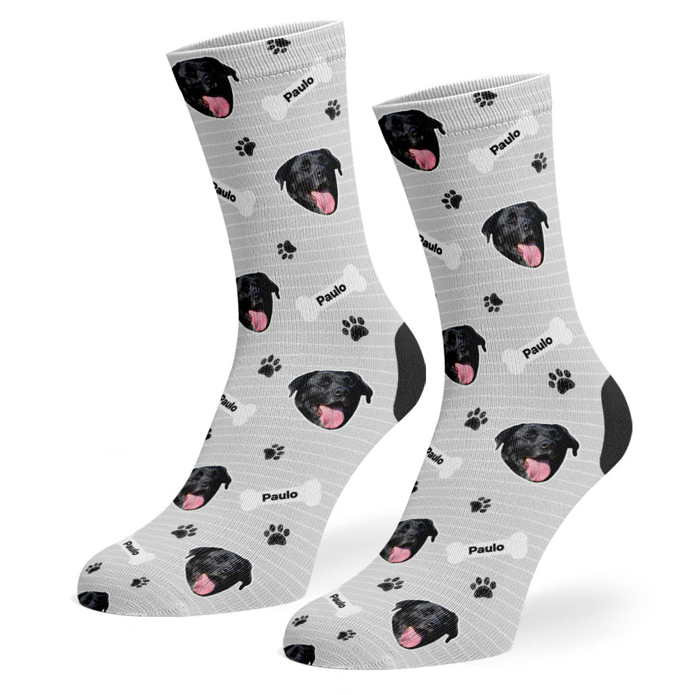 Grey Paulo Sponsors Name Socks