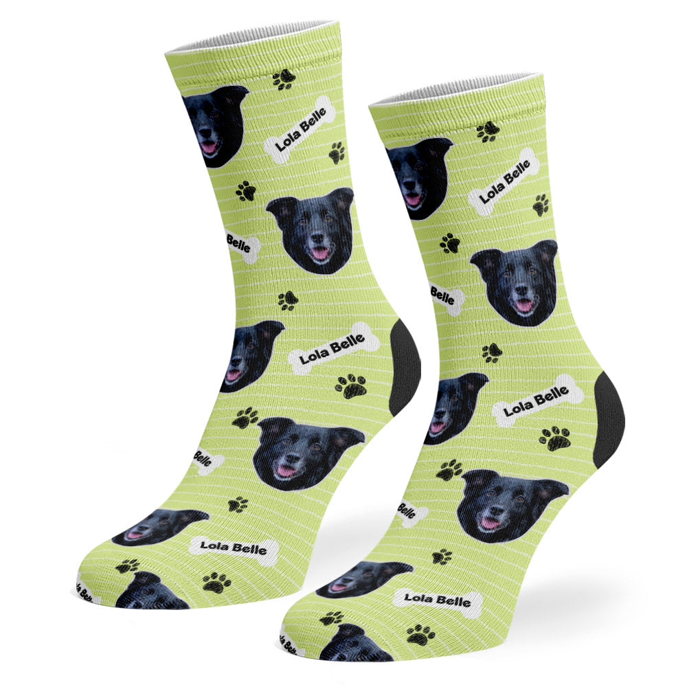 Green Lola Belle Sponsors Name Socks