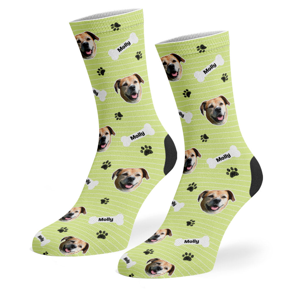 Green Molly Sponsors Name Socks