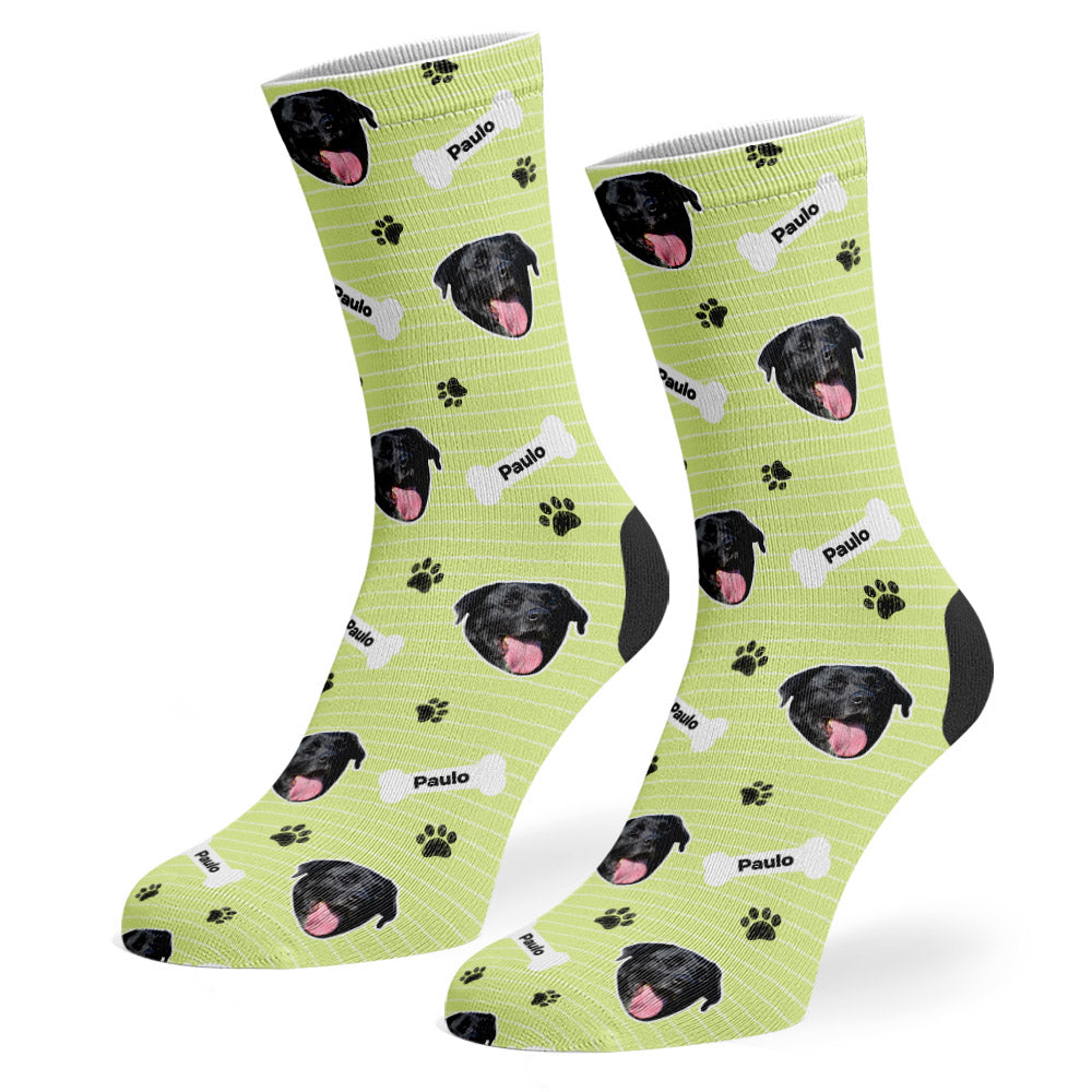 Green Paulo Sponsors Name Socks