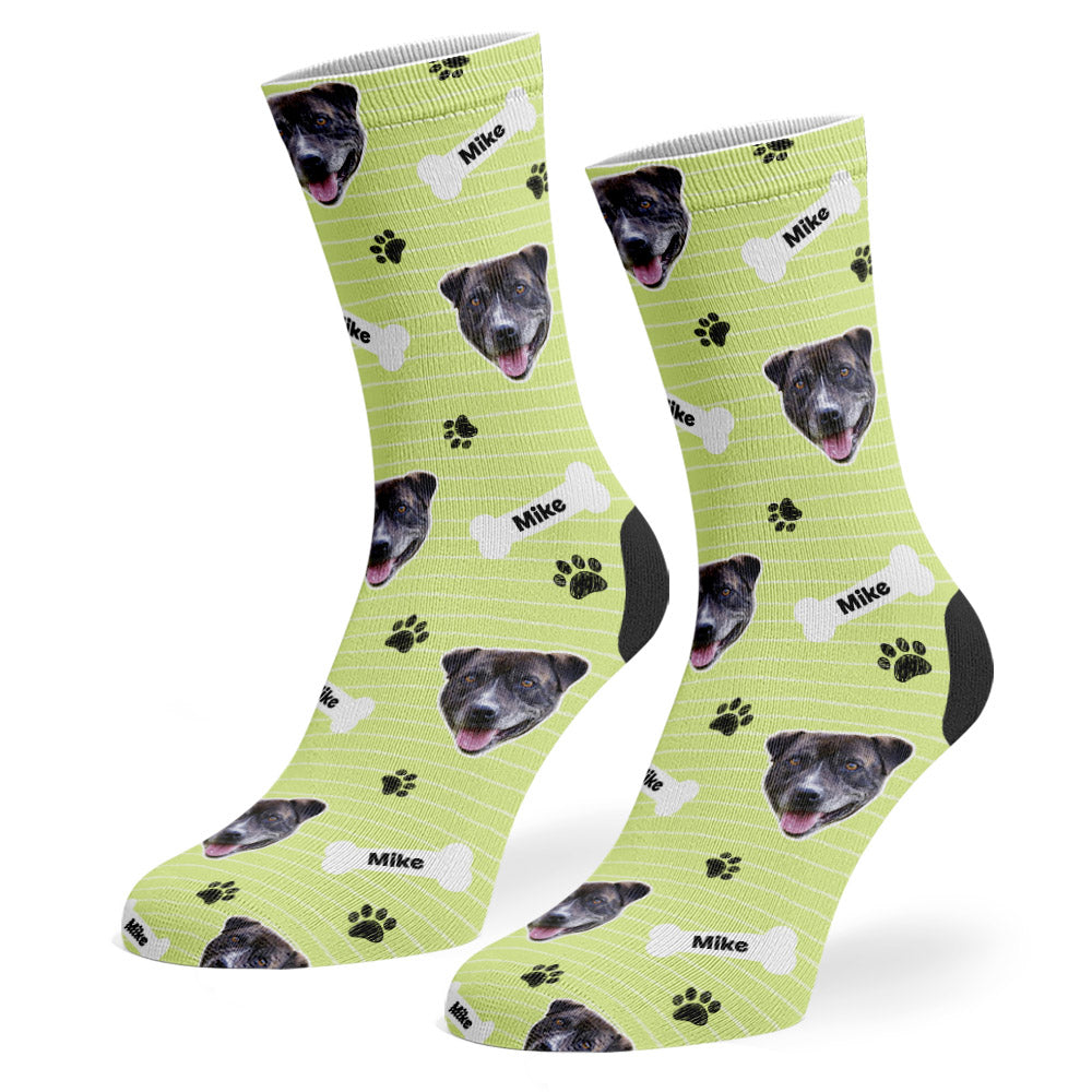 Green Mike Sponsors Name Socks