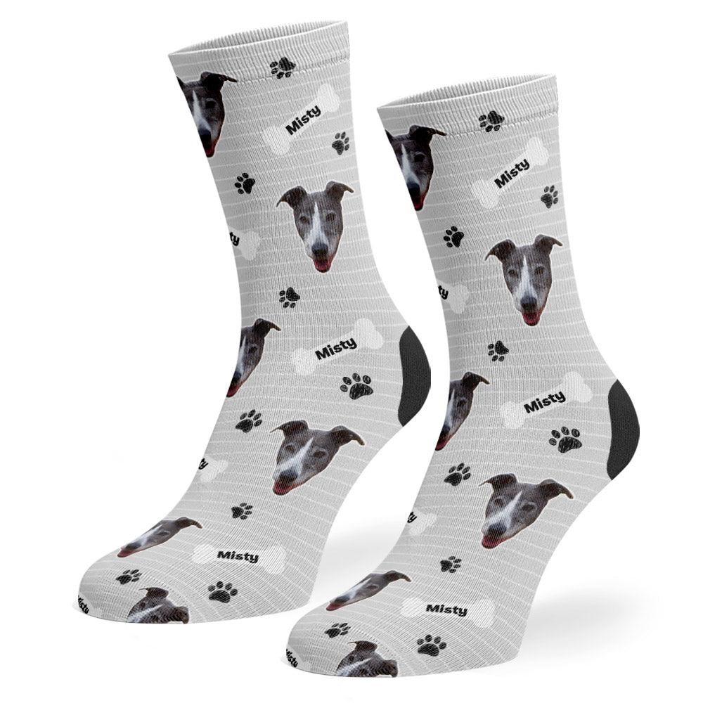 Grey Misty Sponsors Name Socks