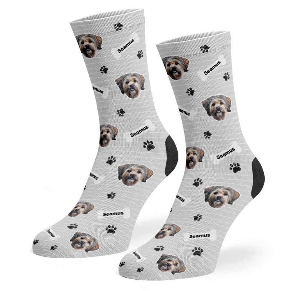 Seamus Sponsors Name Grey Socks