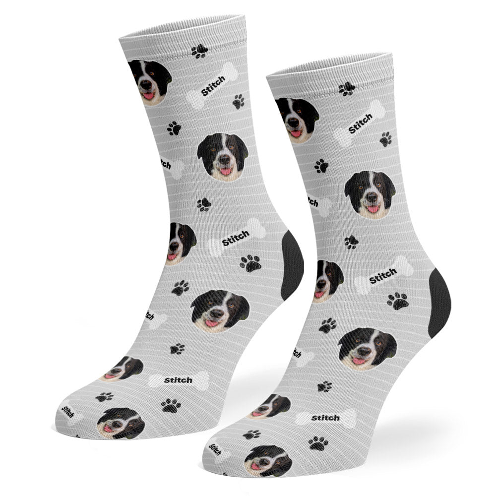 Stitch Sponsors Name Grey Socks