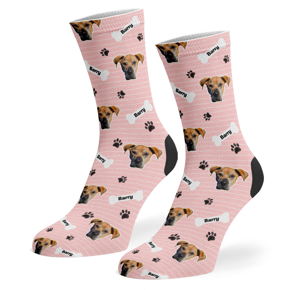 Pink Barry Sponsors Name Socks