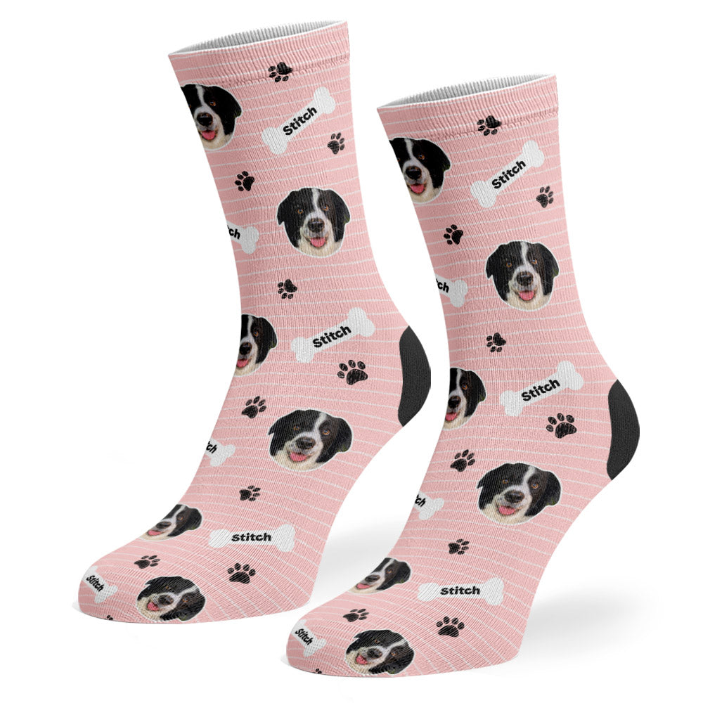 Stitch Sponsors Name Pink Socks