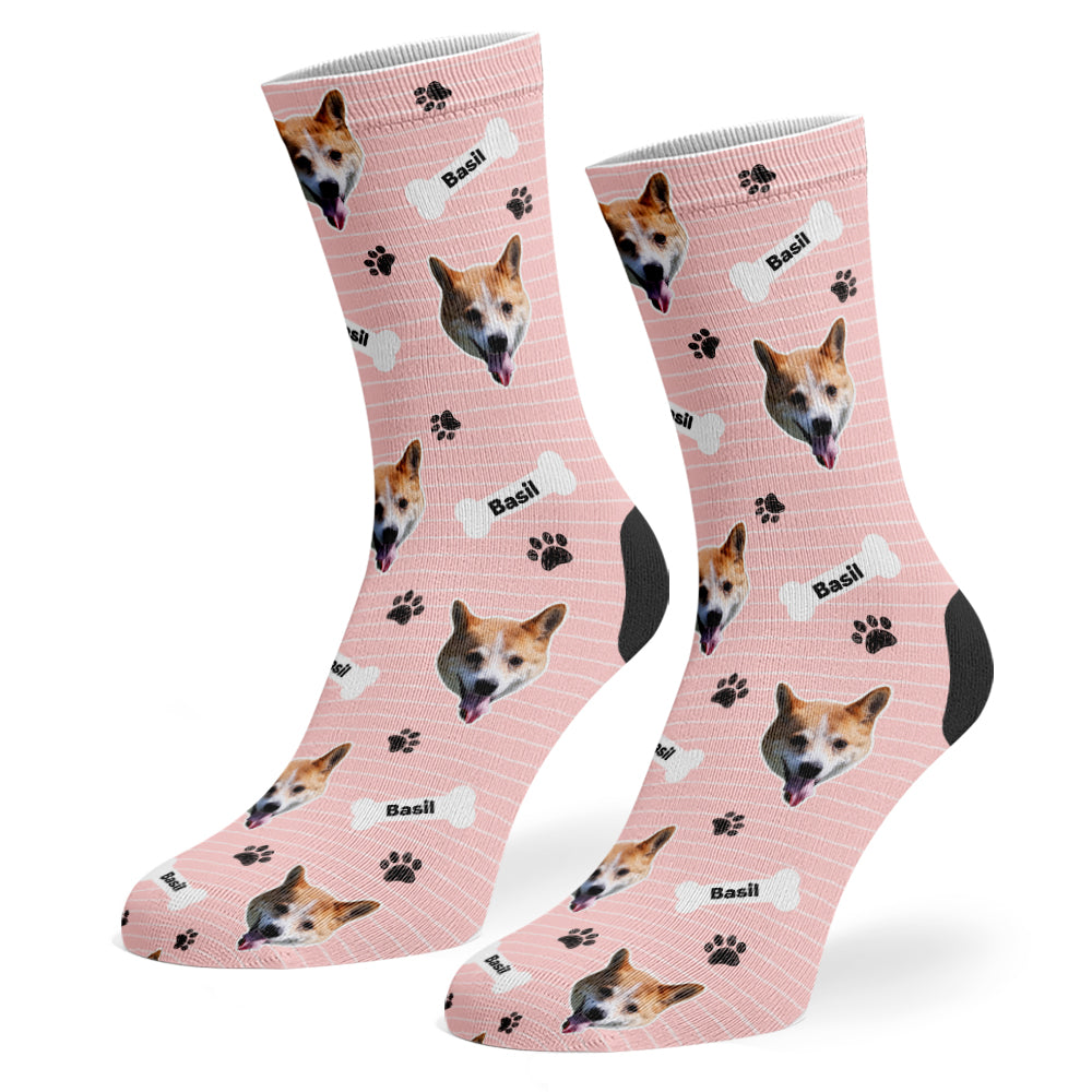 Pink Basil Sponsors Name Socks