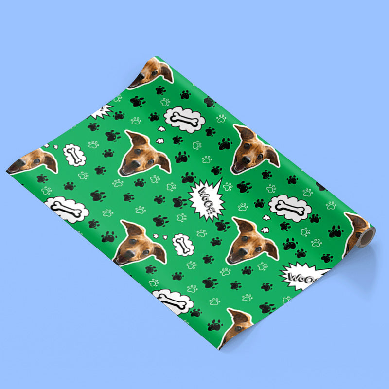 Woof Photo Wrapping Paper