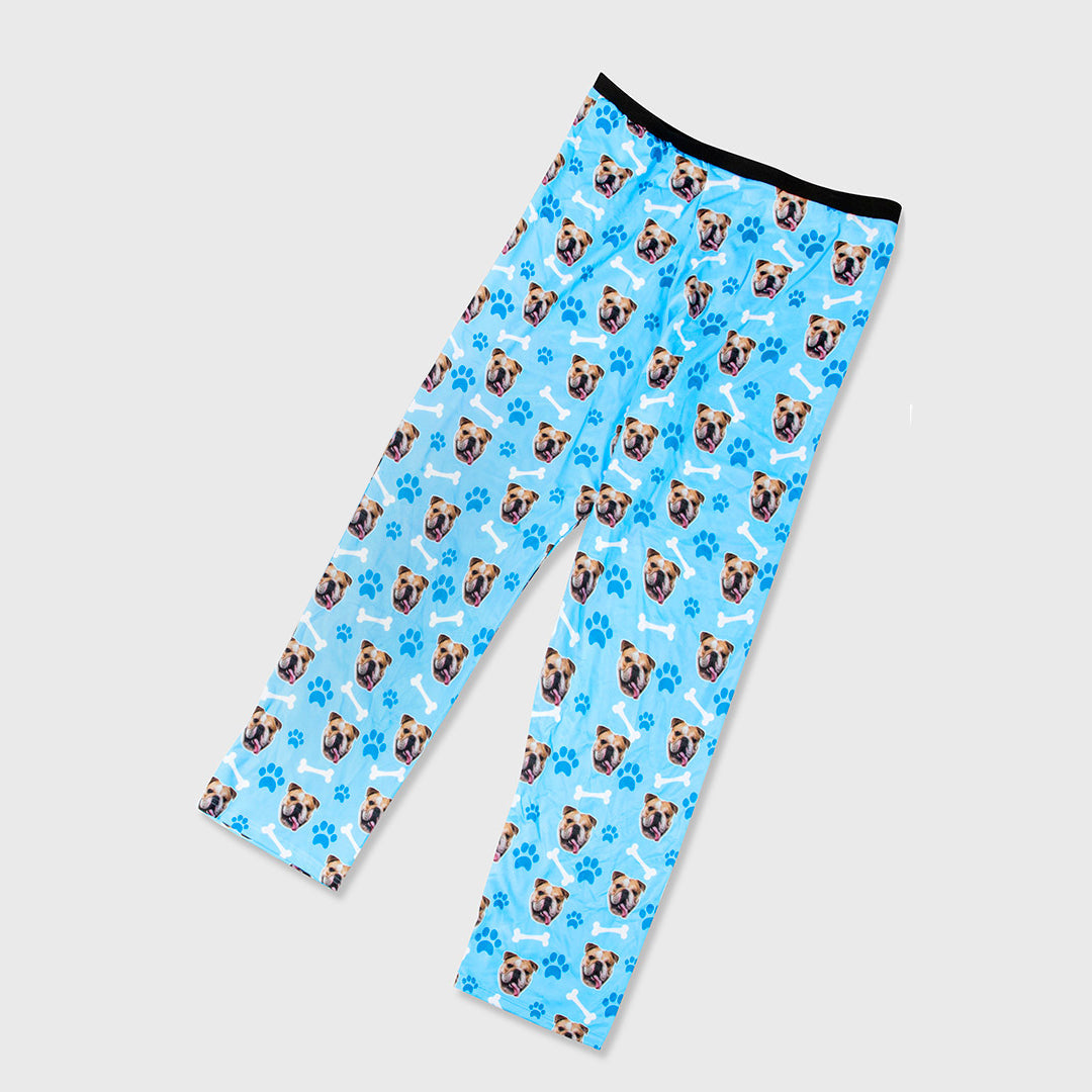Dog Face Colour Mens Pyjama Set
