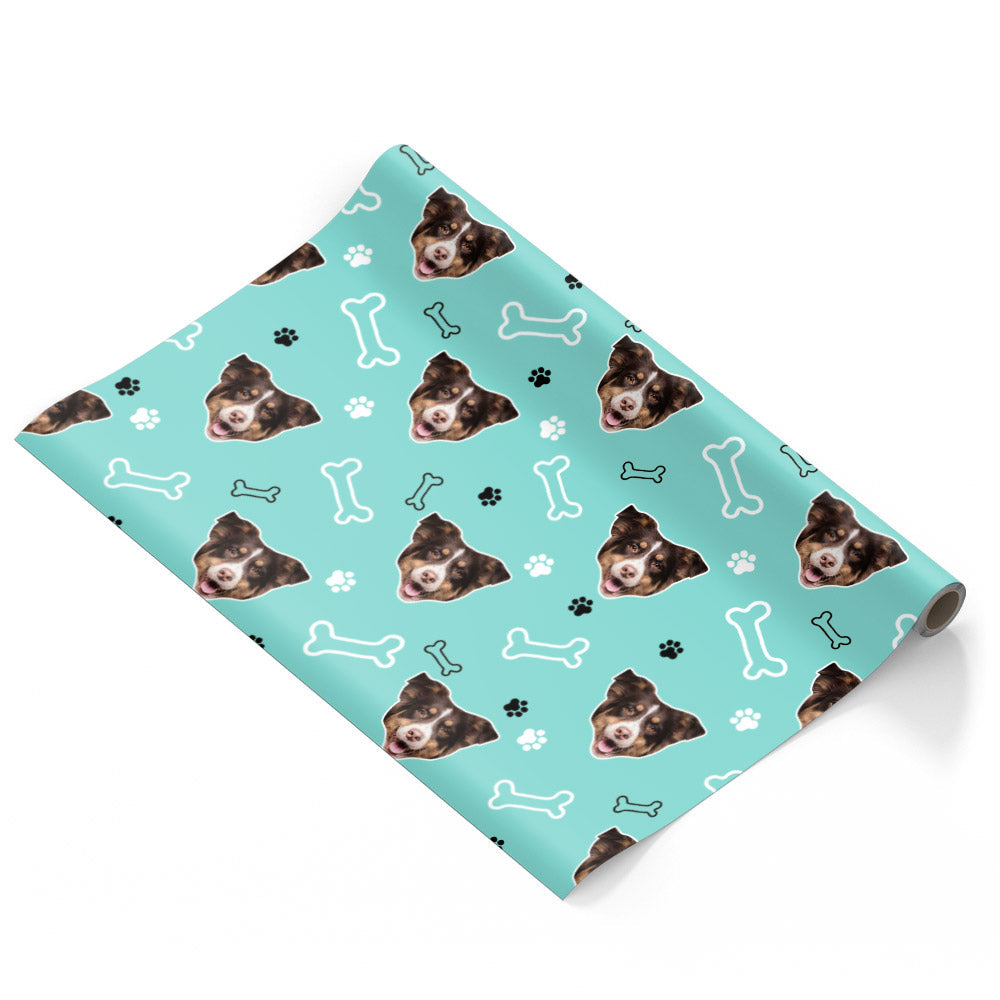 Turquoise Dogsy for Dogs Trust Wrapping Paper