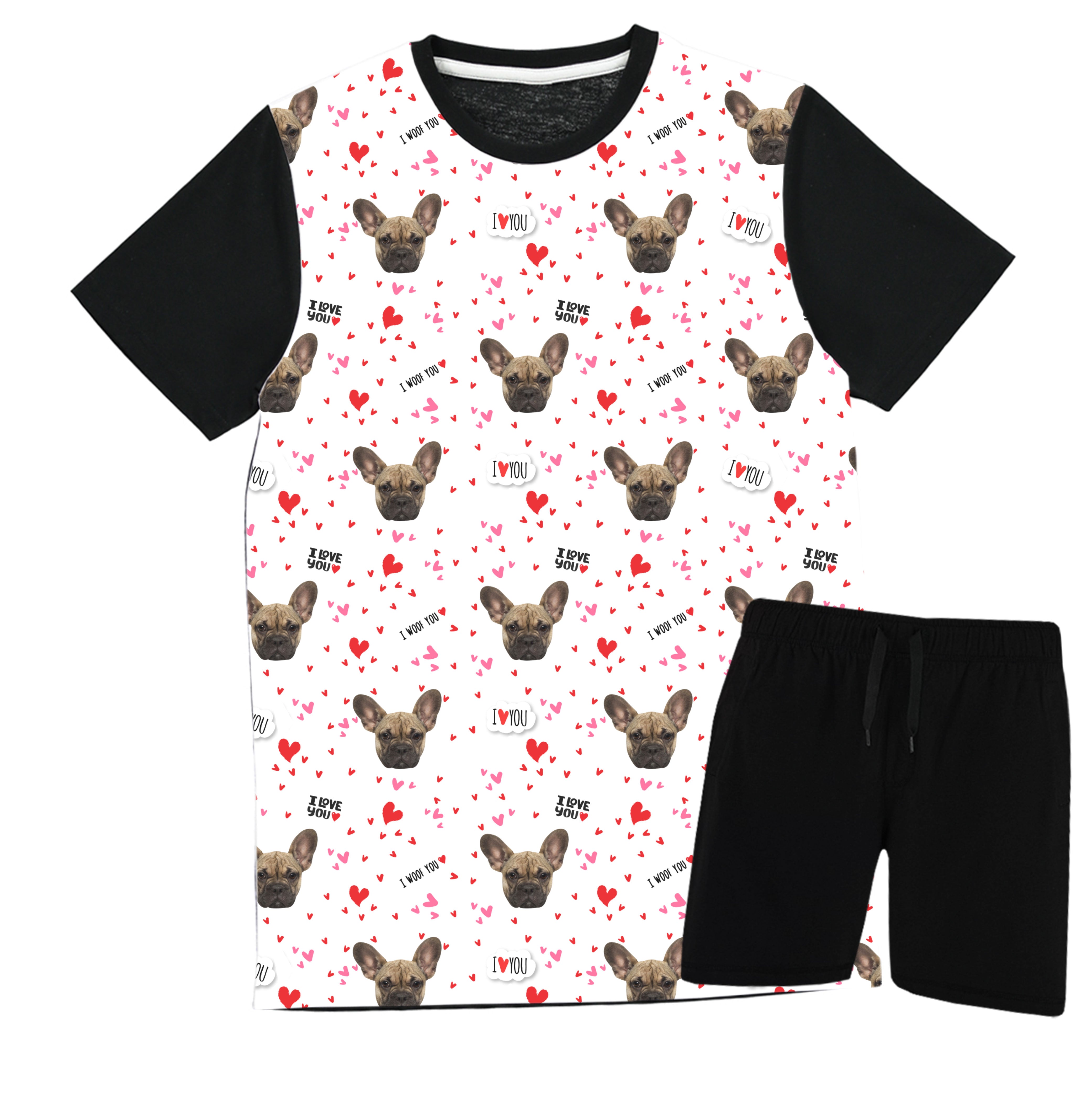Custom Photo I Woof You Pyjamas