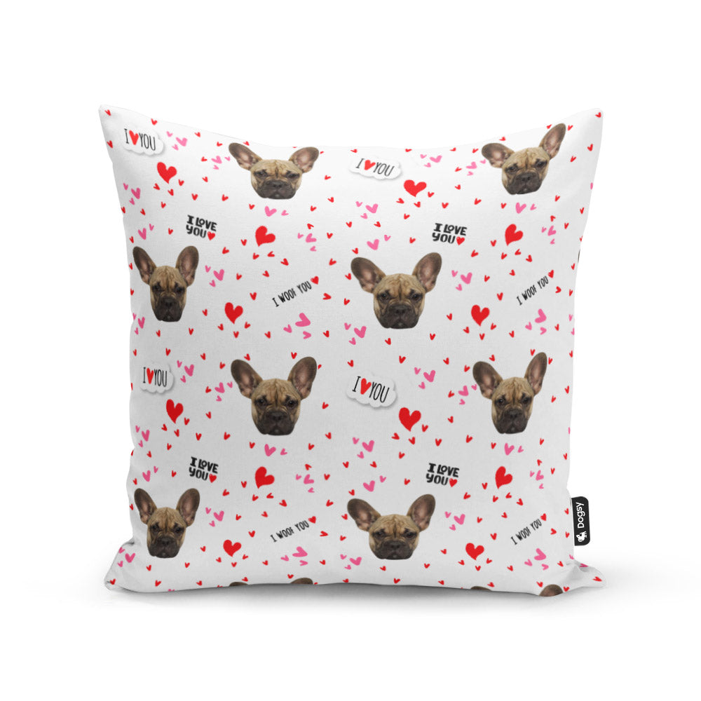Personalised I Woof You Cushion