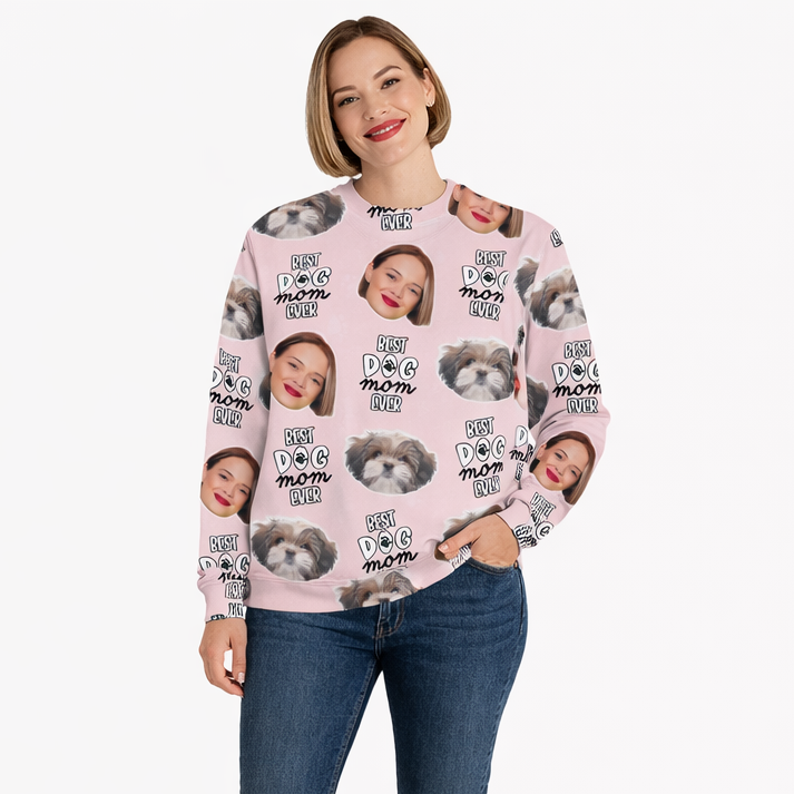 Best Dog Mom Ever Personalized Sweatshirt