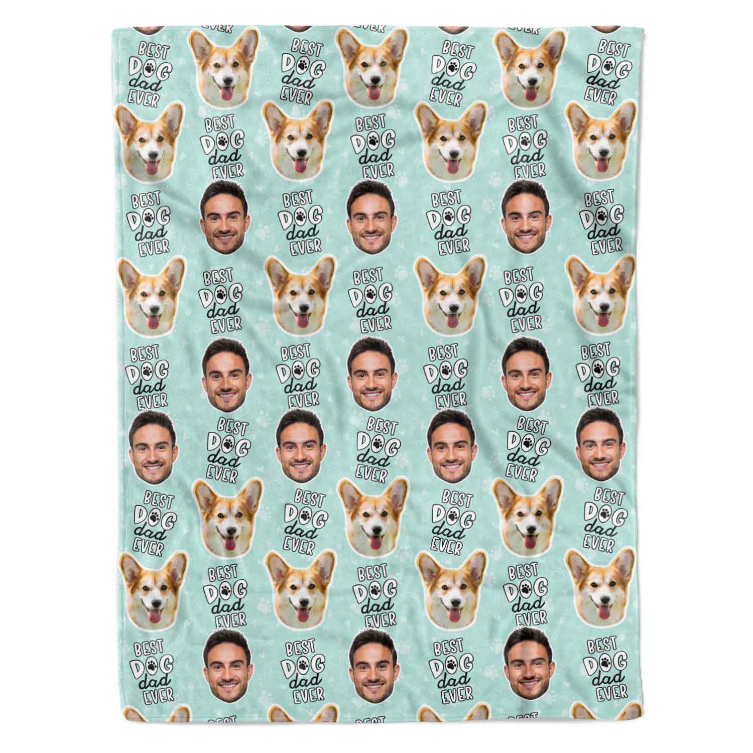 Best Dog Dad Ever Personalized Dog Blanket