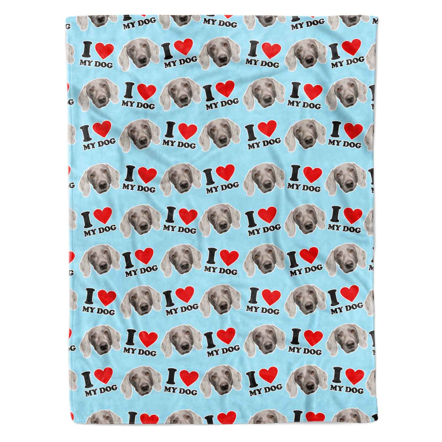 I Heart My Dog Personalized Dog Blanket