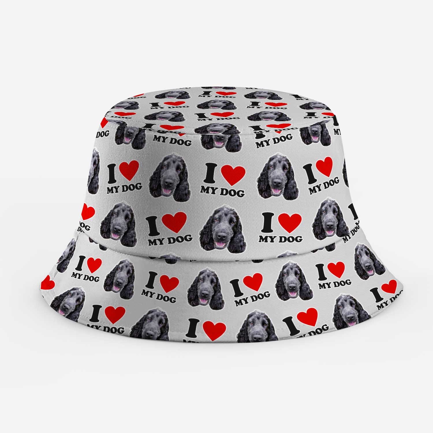 I Heart My Dog Custom Bucket Hat