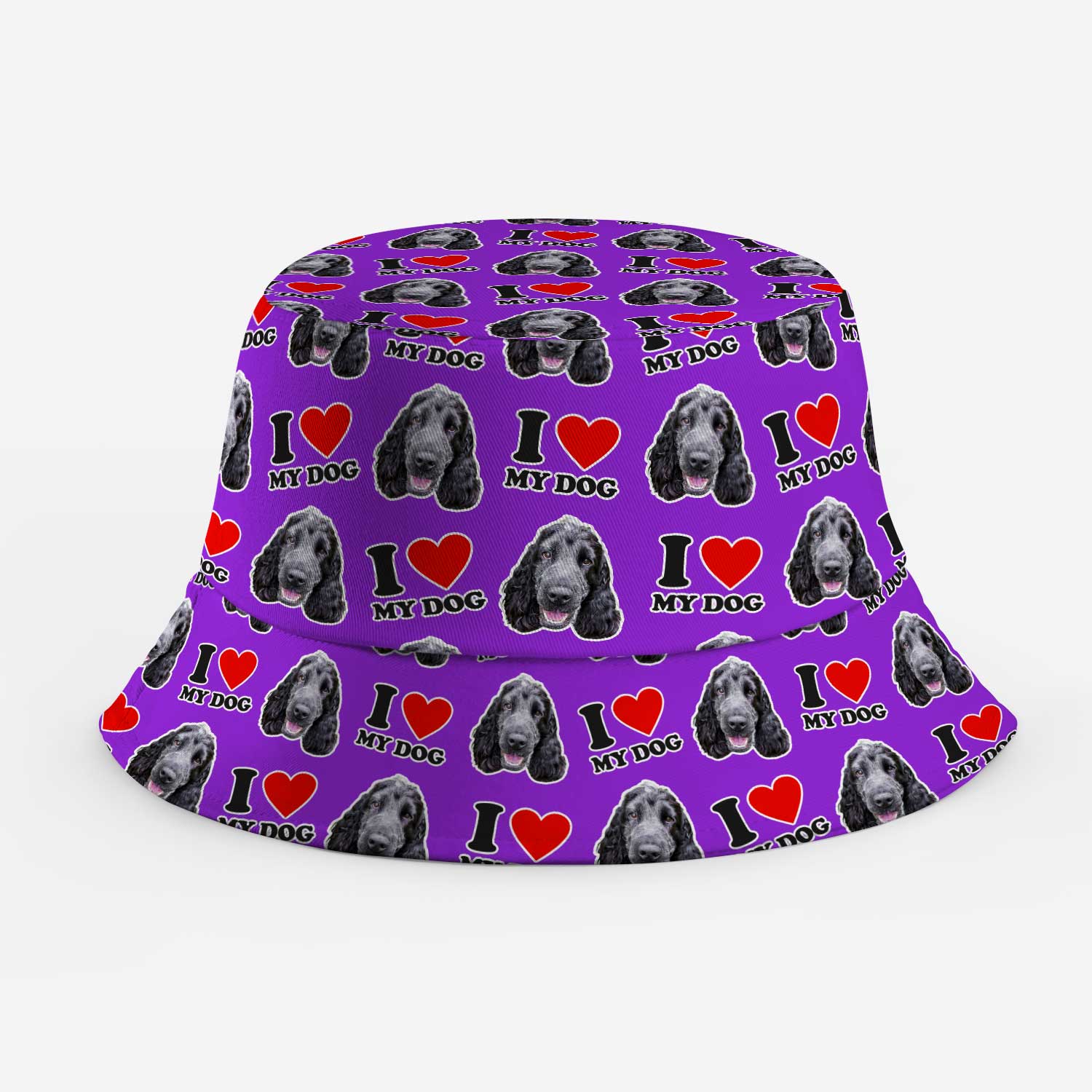 I Heart My Dog Custom Bucket Hat