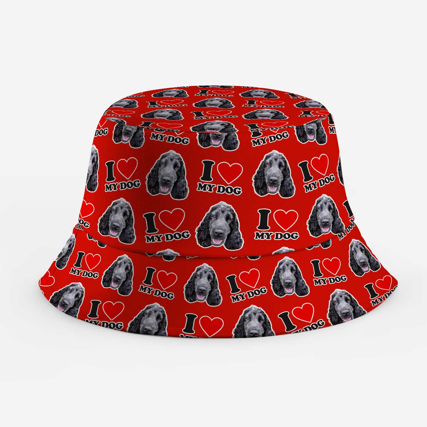 I Heart My Dog Custom Bucket Hat
