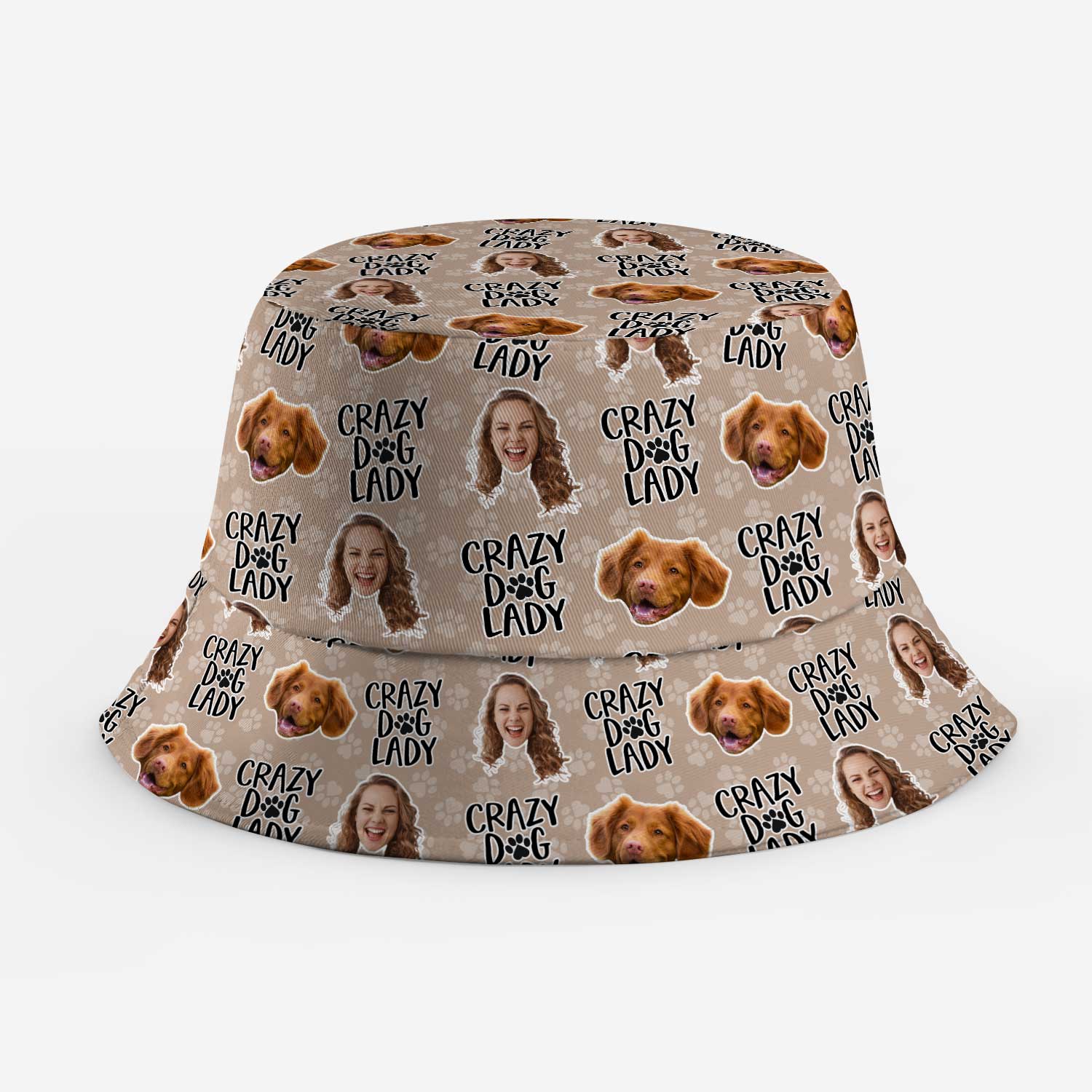 Crazy Dog Lady Custom Bucket Hat