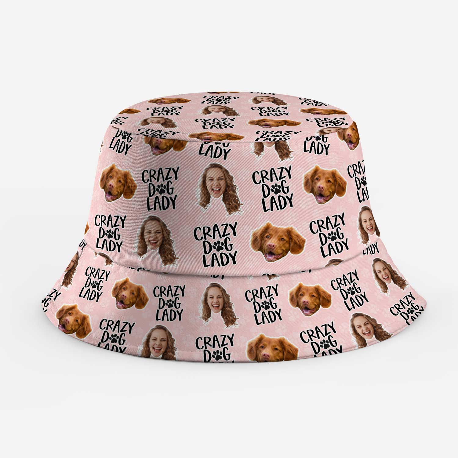 Crazy Dog Lady Custom Bucket Hat
