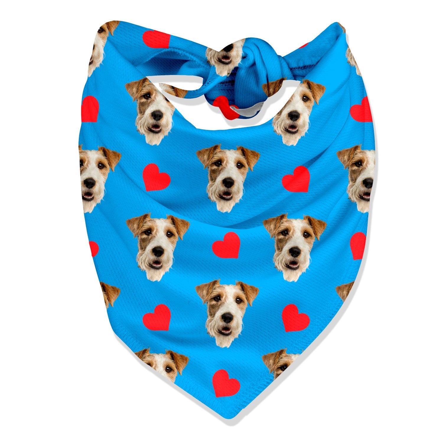 Hearts Personalized Dog Bandana