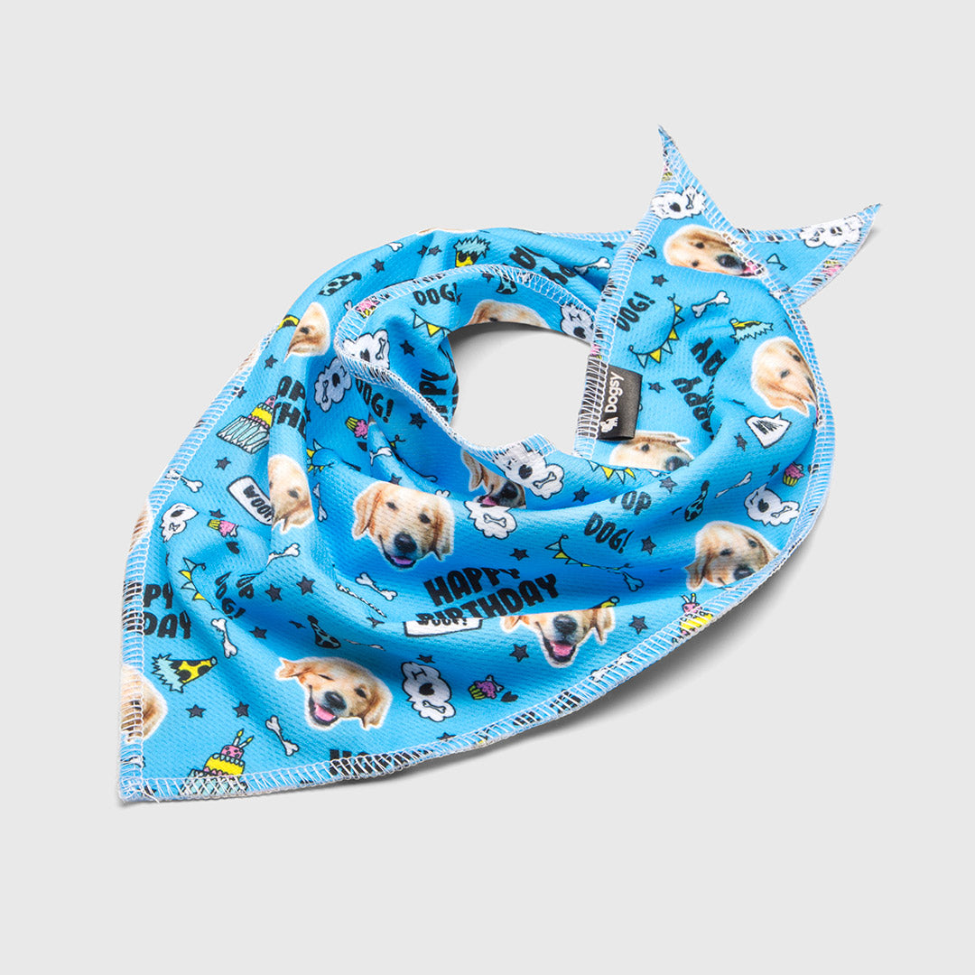 Dog Photo Birthday Bandana