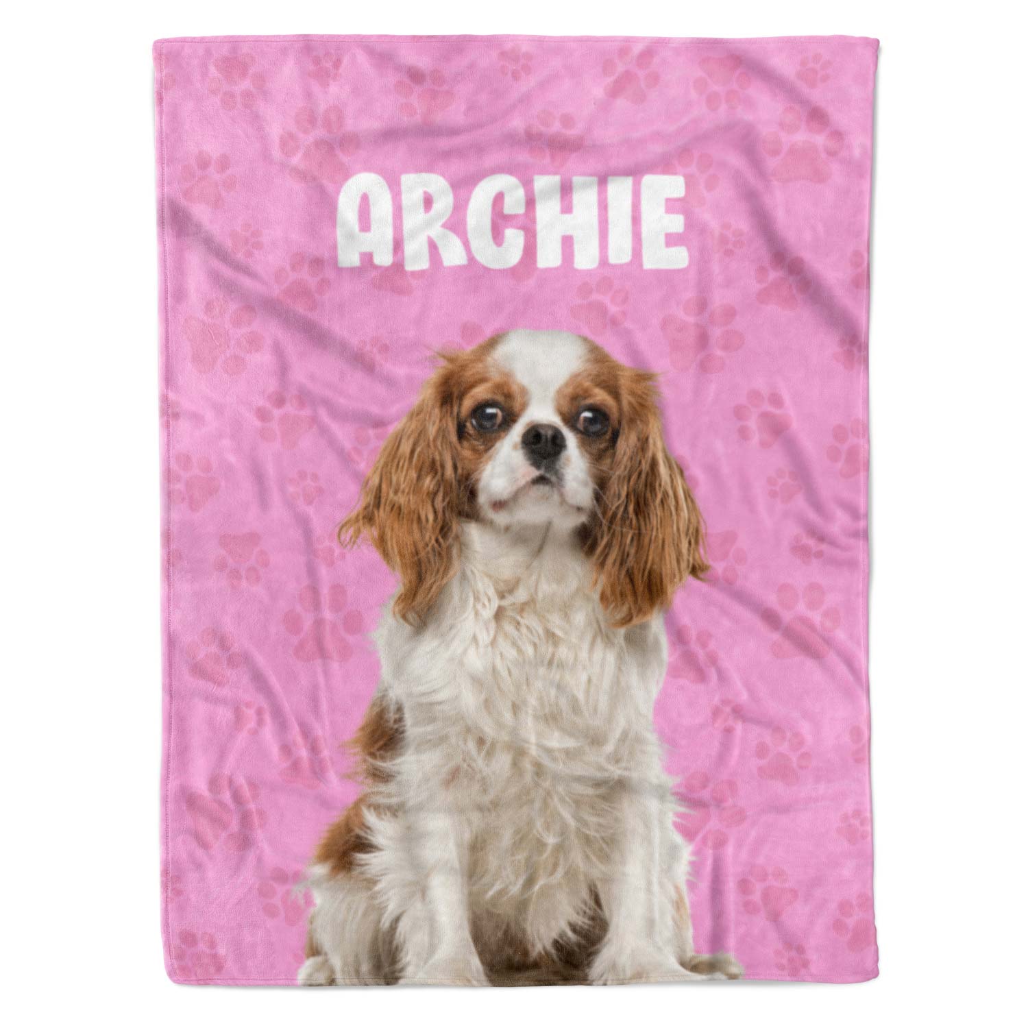 Dog Name Personalized Blanket