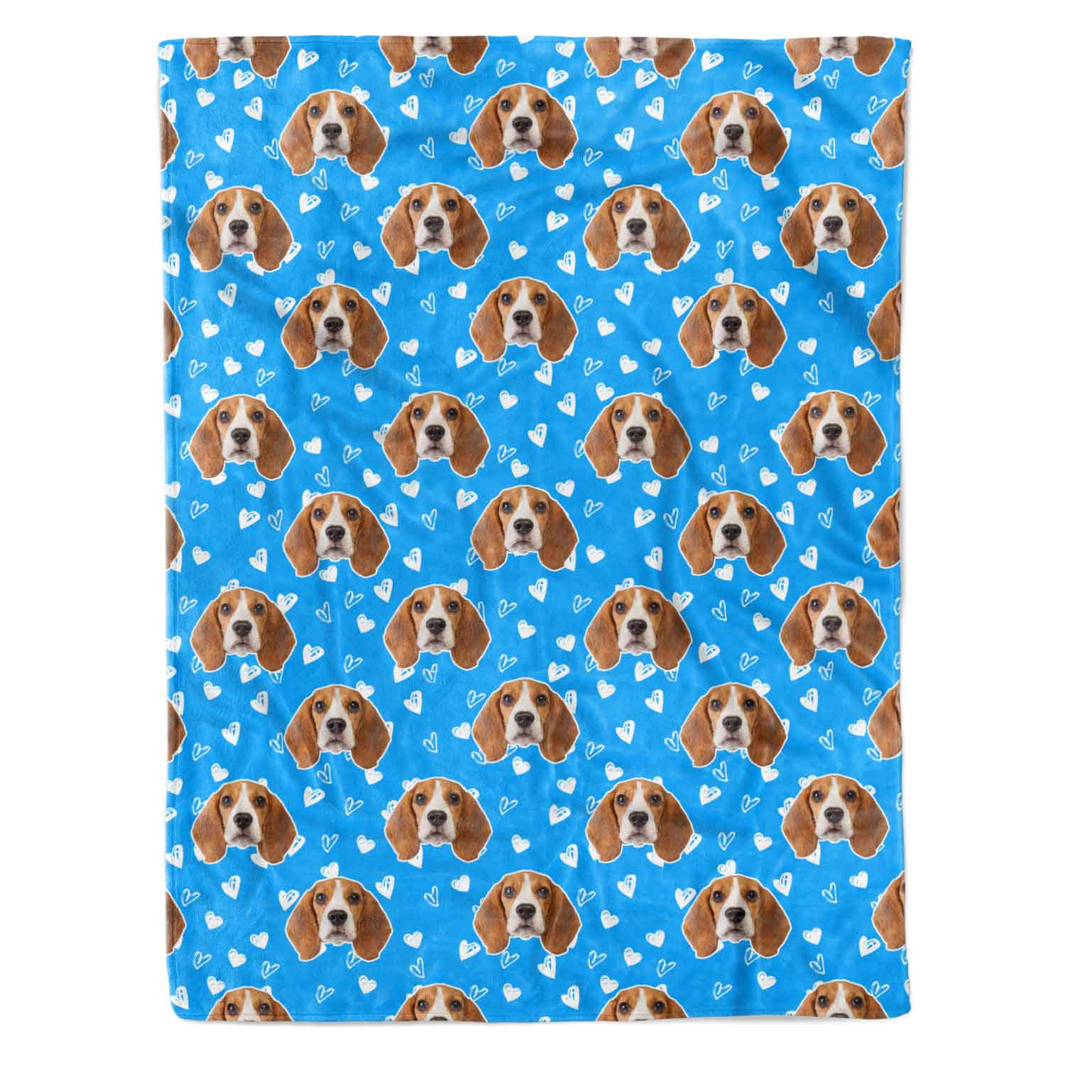 Dog Hearts Personalized Blanket