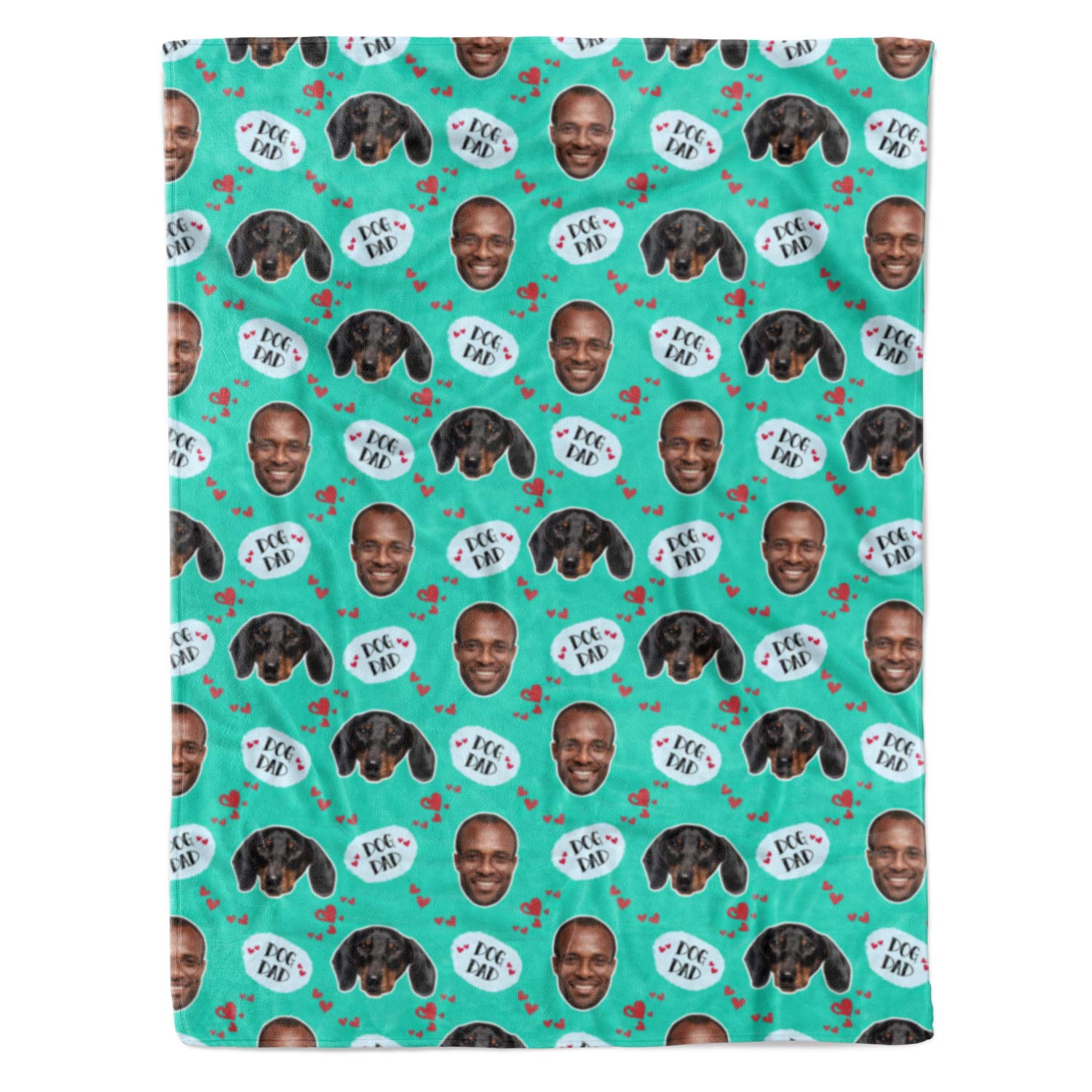 Dog Dad Personalized Blanket