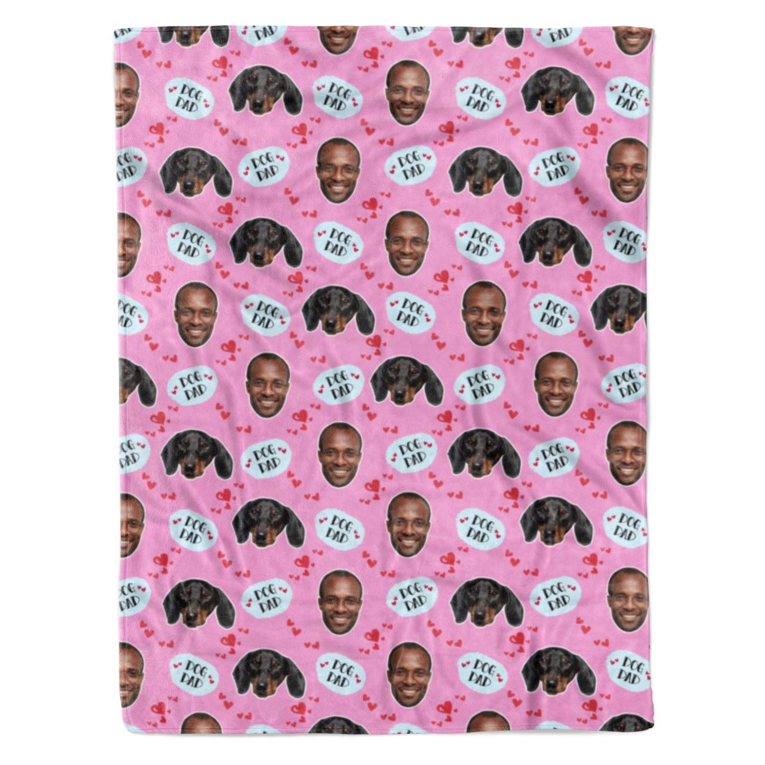 Dog Dad Personalized Blanket