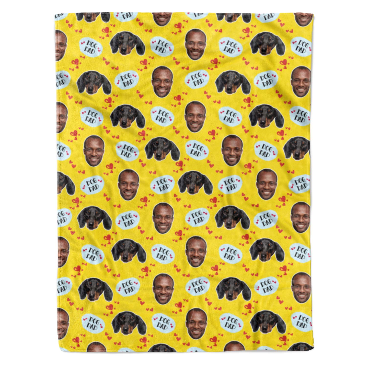Dog Dad Personalized Blanket